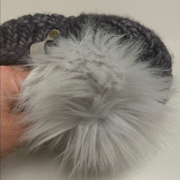 Thunderfoot purple & Gray Knit Beanie with Pom one size adult preowned main image 4